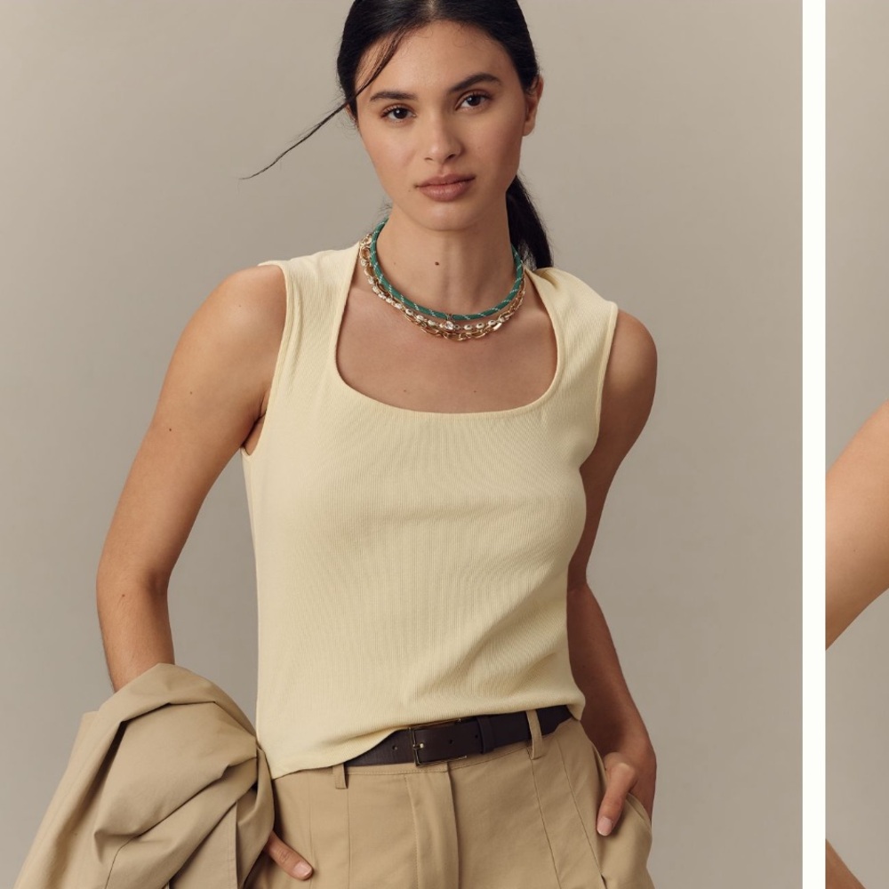 White Sleeveless Top